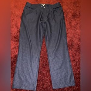 Peter Millar Navy Micro Skull Pattern Dress Pants